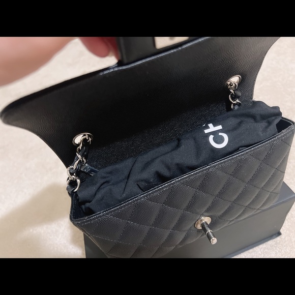Authentic Chanel Classic Mini Rectangle Caviar - Picture 6 of 10